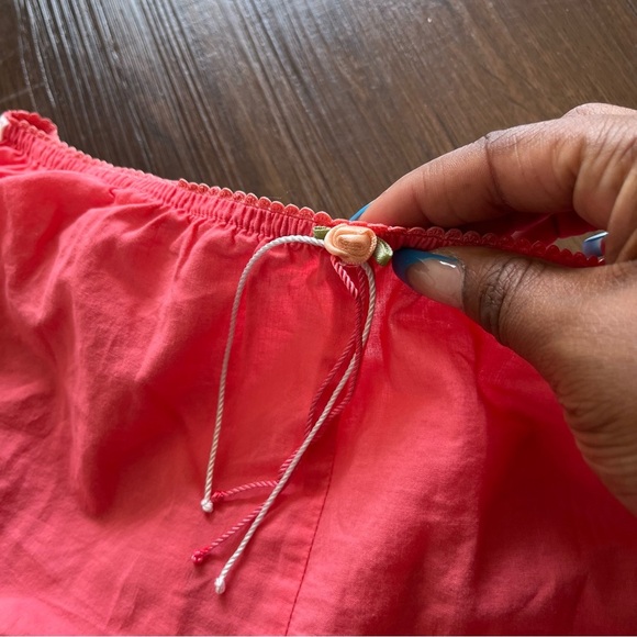 Y2K 2003 Victoria's Secret Embroidered Bloomer Shorts Pink Crochet Lace Coquette - Picture 6 of 9